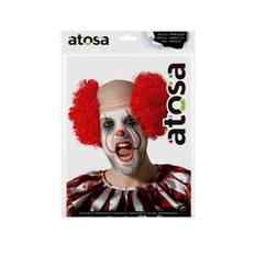 Vibrant Red Clown Wig för Män