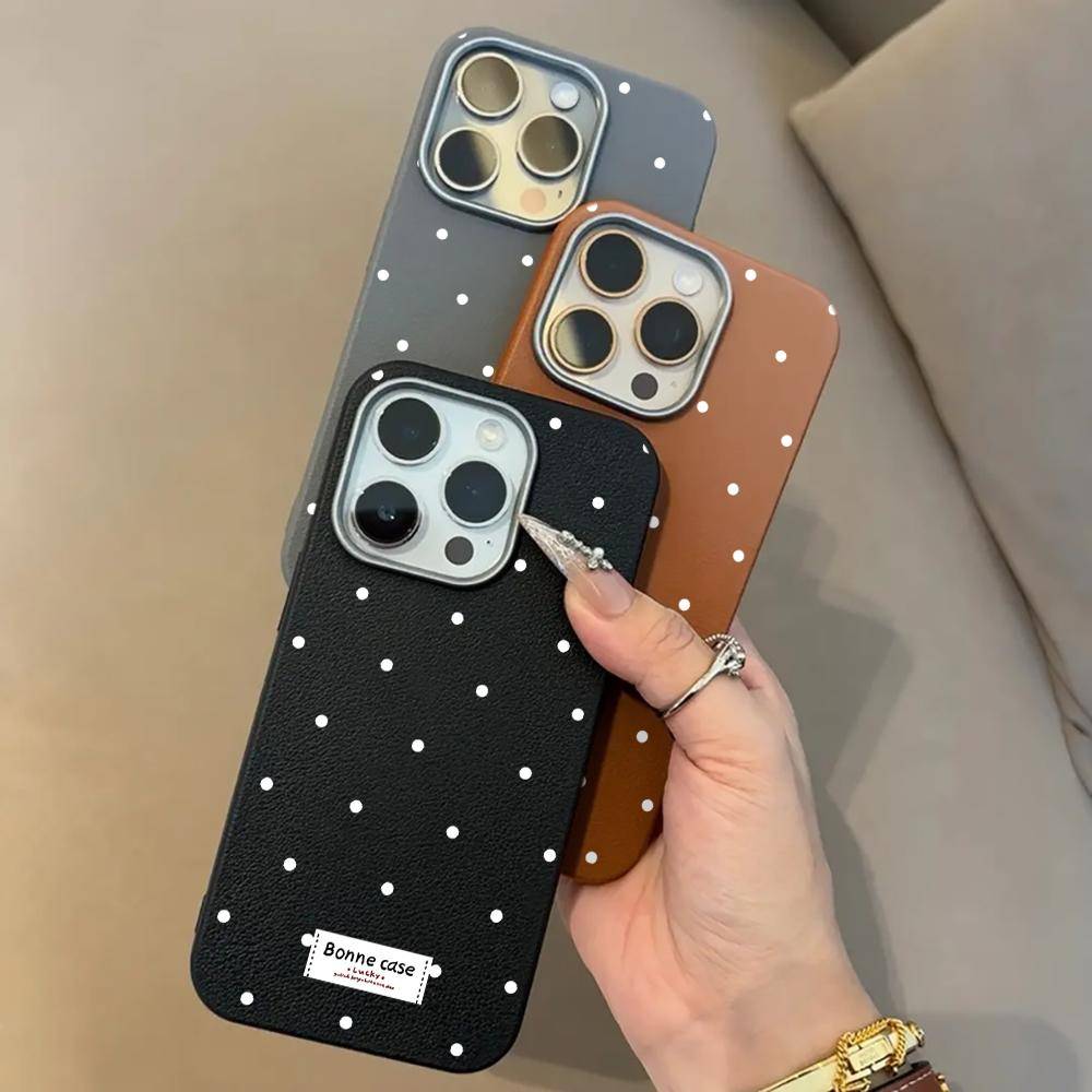Vitt Prickigt Design Telefonfodral För Xiaomi Redmi Note 14 13 12 11 10 Pro 4G 5G Global För Redmi 12 13C 14C 15C 5G 13 14 Skydd