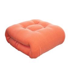 Cassina - Soriana Ottoman Glossy China Red / Luxor Ruggine 030 - Sittpuffar - Afra & Tobia Scarpa - Röd