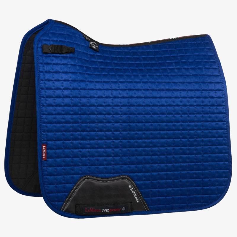 LeMieux Dressage Suede underlag - benetton blue.