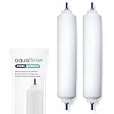 Aquafloow Vattenfilter för kylskåp ersättning för Samsung Side By Side, LG, AEG, HAIER, Whirlpool, DA29-10105J, HAFEX/EXP, DA99-02131B, WSF-100, EF9603, USC-100 (2)