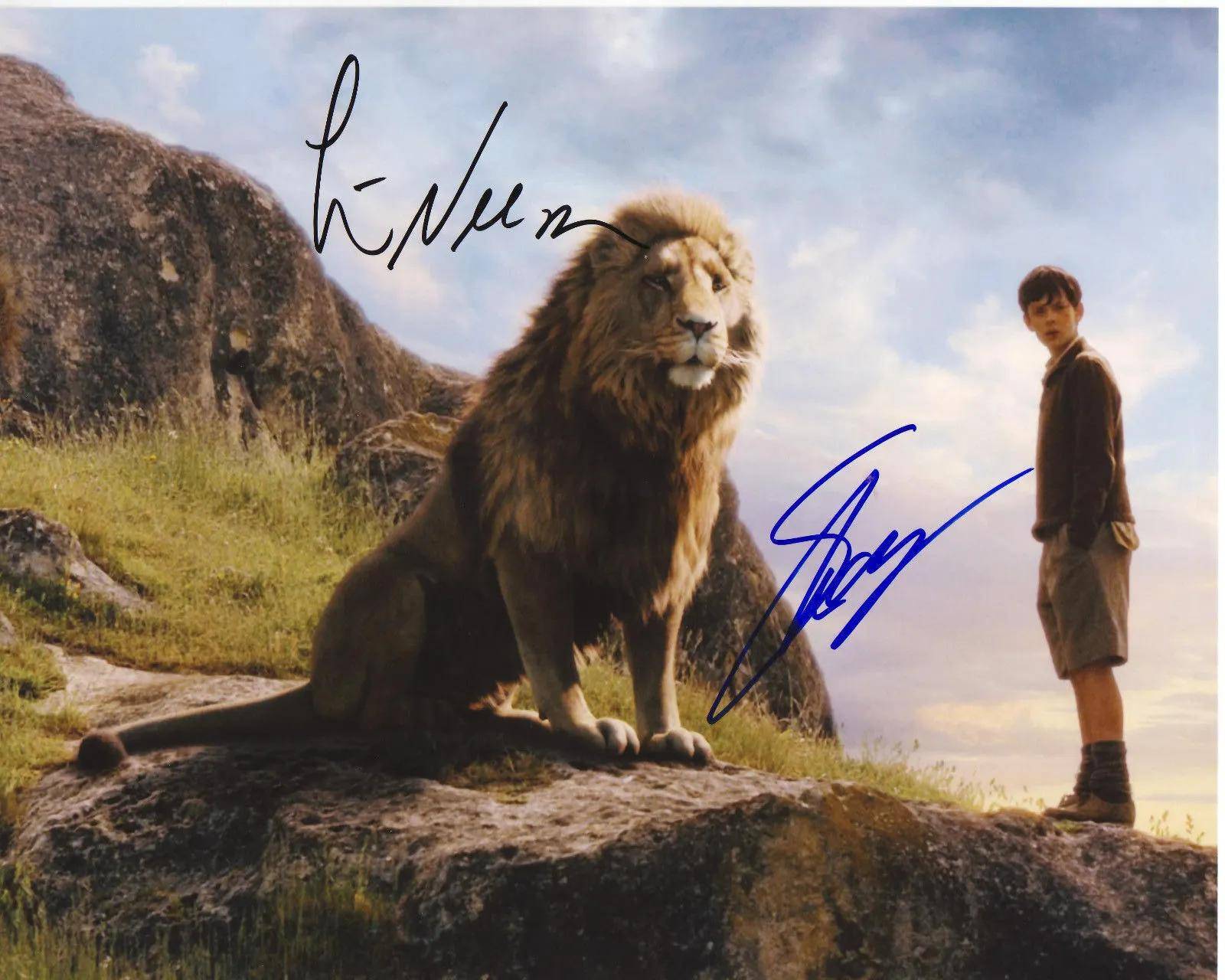 NARNIA CAST AUTOGRAF SIGNERAD PP Foto POSTER