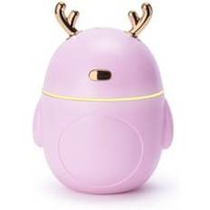 H&#xE4;rlig hjort luftfuktare usb ultraljud cool dim maker maker fogger led ljus 3 in 1 mini arom diffusor eterisk olja humificador - Rosa