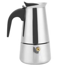 200 ml Bärbar Kaffebryggare Moka Pot Kaffekokare i rostfritt stål för köksutrustning