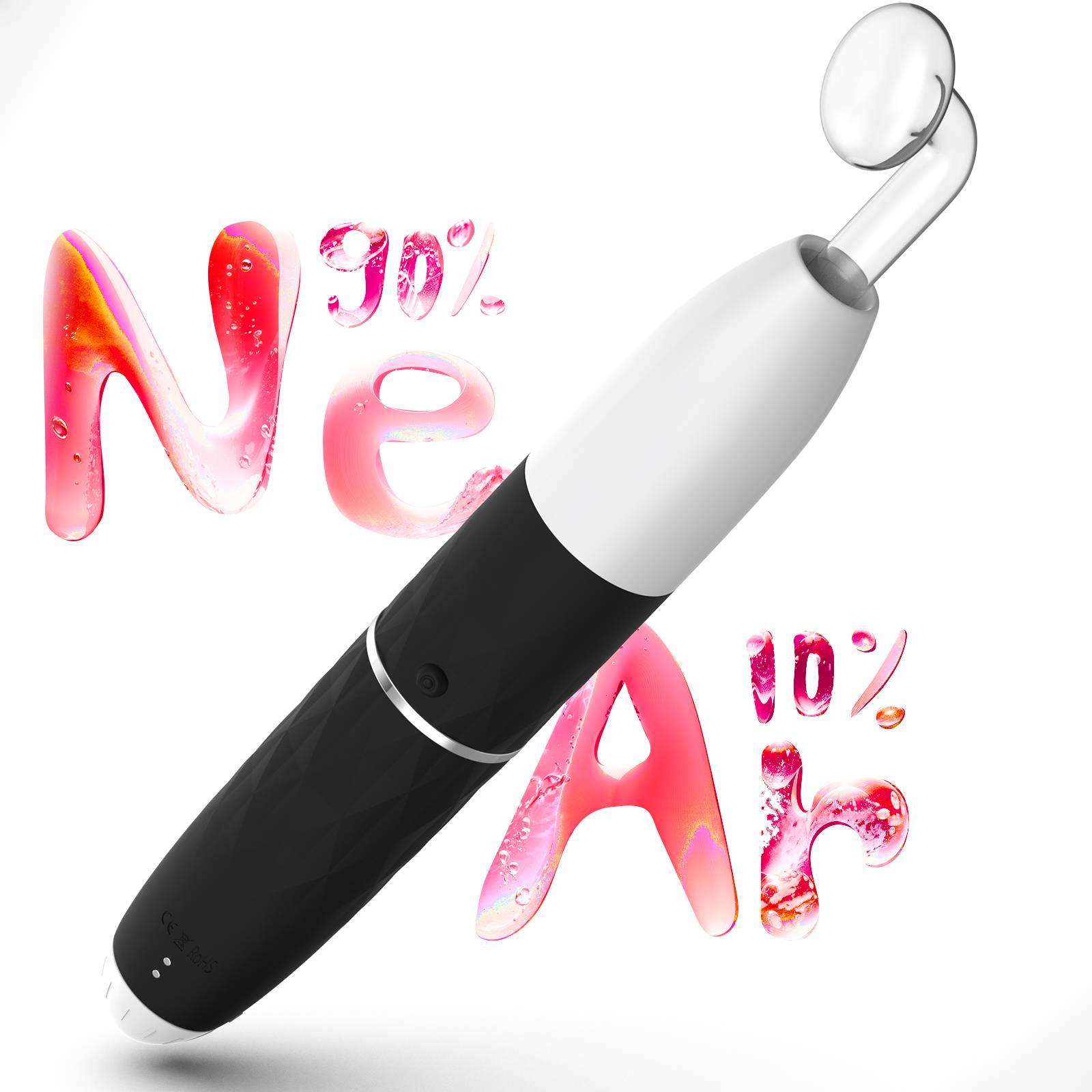 Professional Home Use Portable Cordless Facial Machine Massager Skin Rejuvenation Pore Shrinking High Frequency Wand for Acne