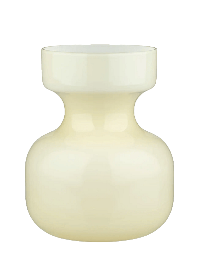 Marimekko Home SÄKKI VASE 16,5 CM - Vaser - OPAQUE WHITE ASPARGUS / cream