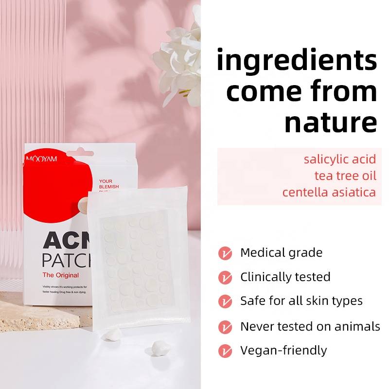 Customizable Private Label Acne Pimple Healing Patch Tea Tree Oil Hydrocolloid Spot Dots Treatment