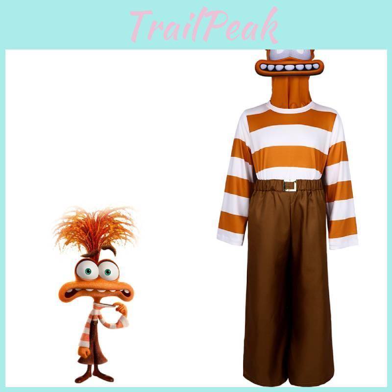 Inside Out 2 Cosplay-dräkt Högkvalitativ Polyester- och Spandexblandning Unisex cm gray