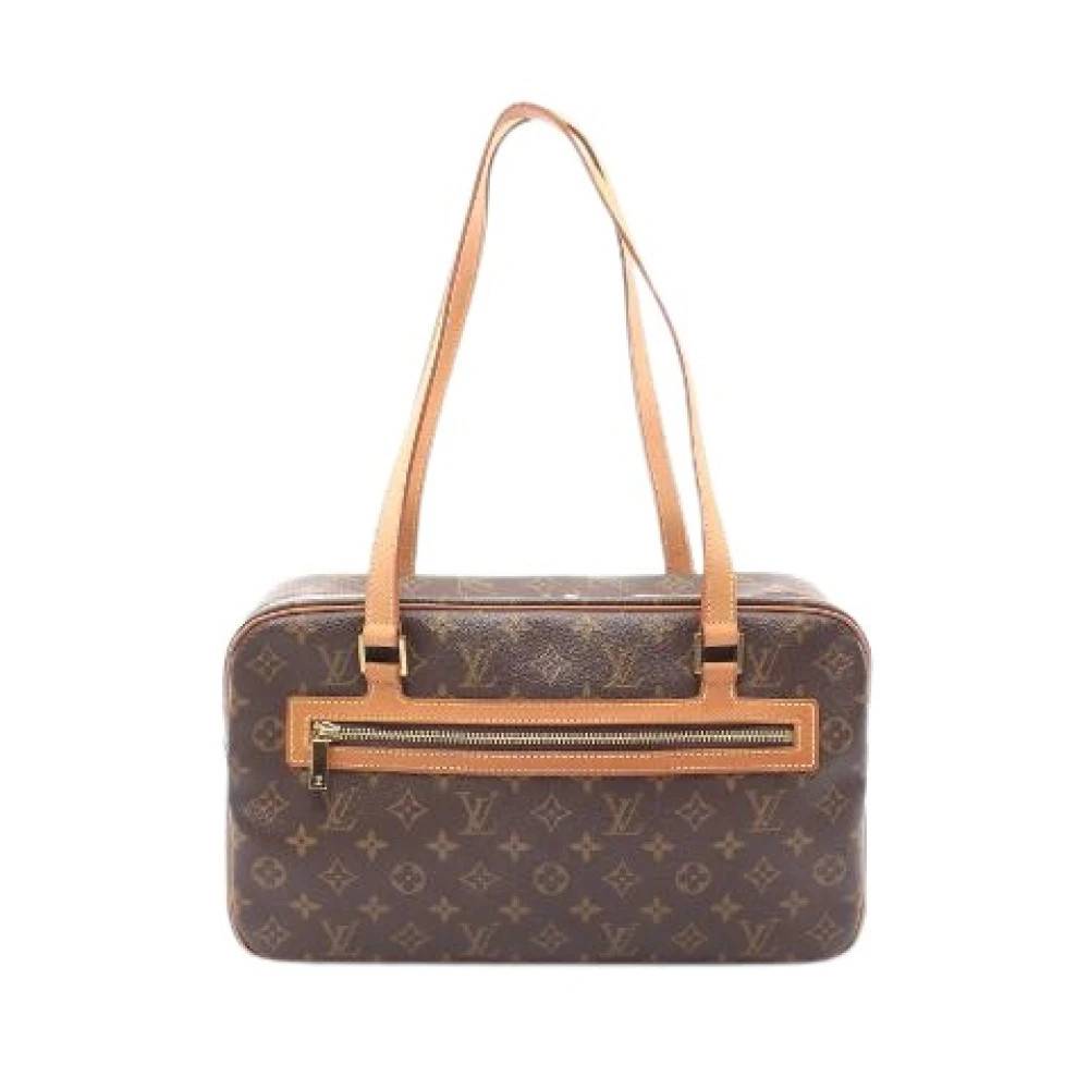 Louis Vuitton Vintage Pre-owned Cite GM Monogram Skuldertaske - Vintage - Dame - Brun - ONE SIZE - Uld