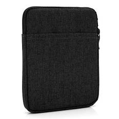 MyGadget Nylon Sleeve Hülle für Tablet bis 6,8 Zoll [ 18 x 13,5 cm ] - Schutzhülle Tasche z.B. Kindle Paperwhite | Tolino Vision 1-4 | Shine 1-3 - Schwarz