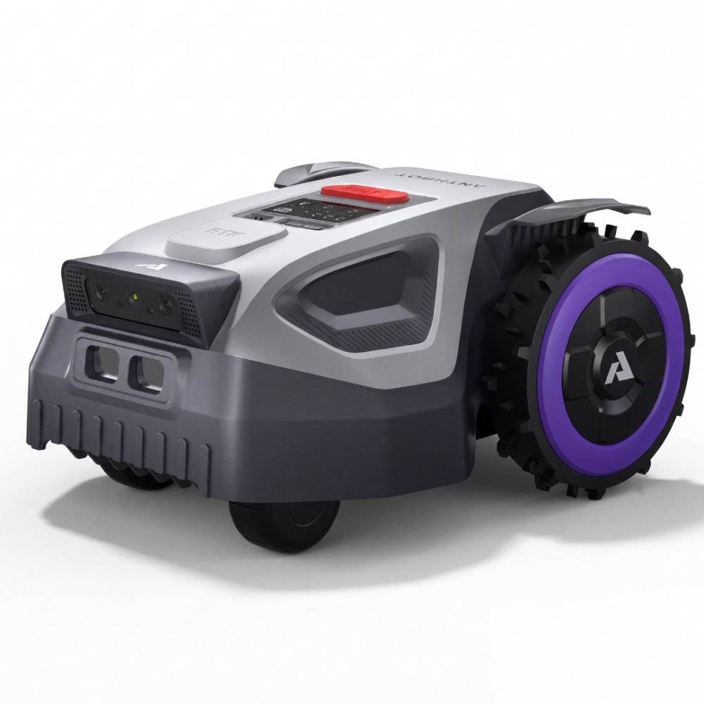 Robotgräsklippare utan begränsningskabel 500 m² | Centimeterprecision med RTK + AI Vision | ANTHBOT M5