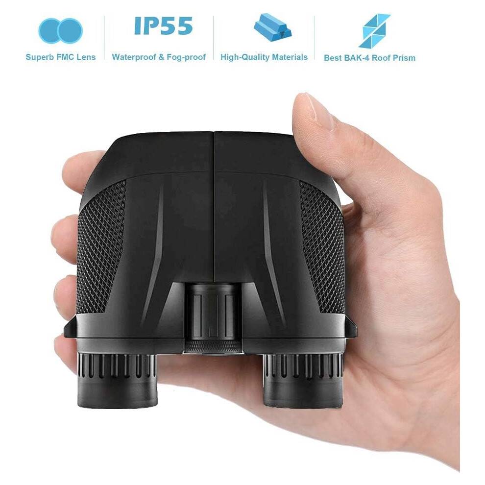 10x25 kikkert til eventyr, kraftfuld HD-telefonadapter