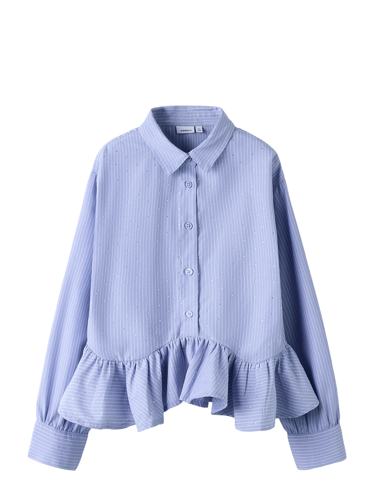 NAME IT Nkffloritta Ls Nreg Shirt | Blue | 122-128