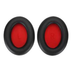 Headphone Earpads Replacement Protein Leather Headset Ear Cushions for 1MORE SonoFlow Black svart