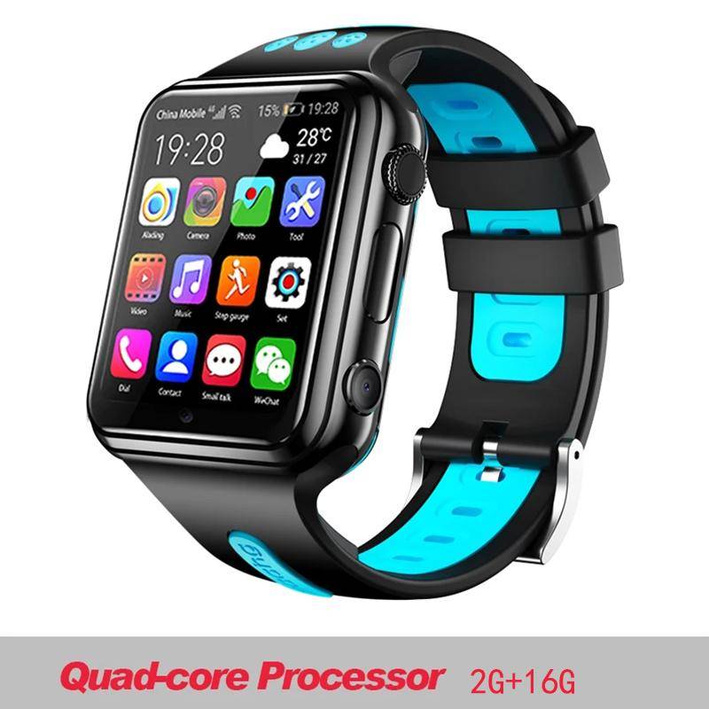 H1/w5 4g Gps Wifi Plats Student/barn Smart Watch Telefon Android System Klocka App Installera Blue Tooth Smartwatch Sim Card Boy add 8G memory card