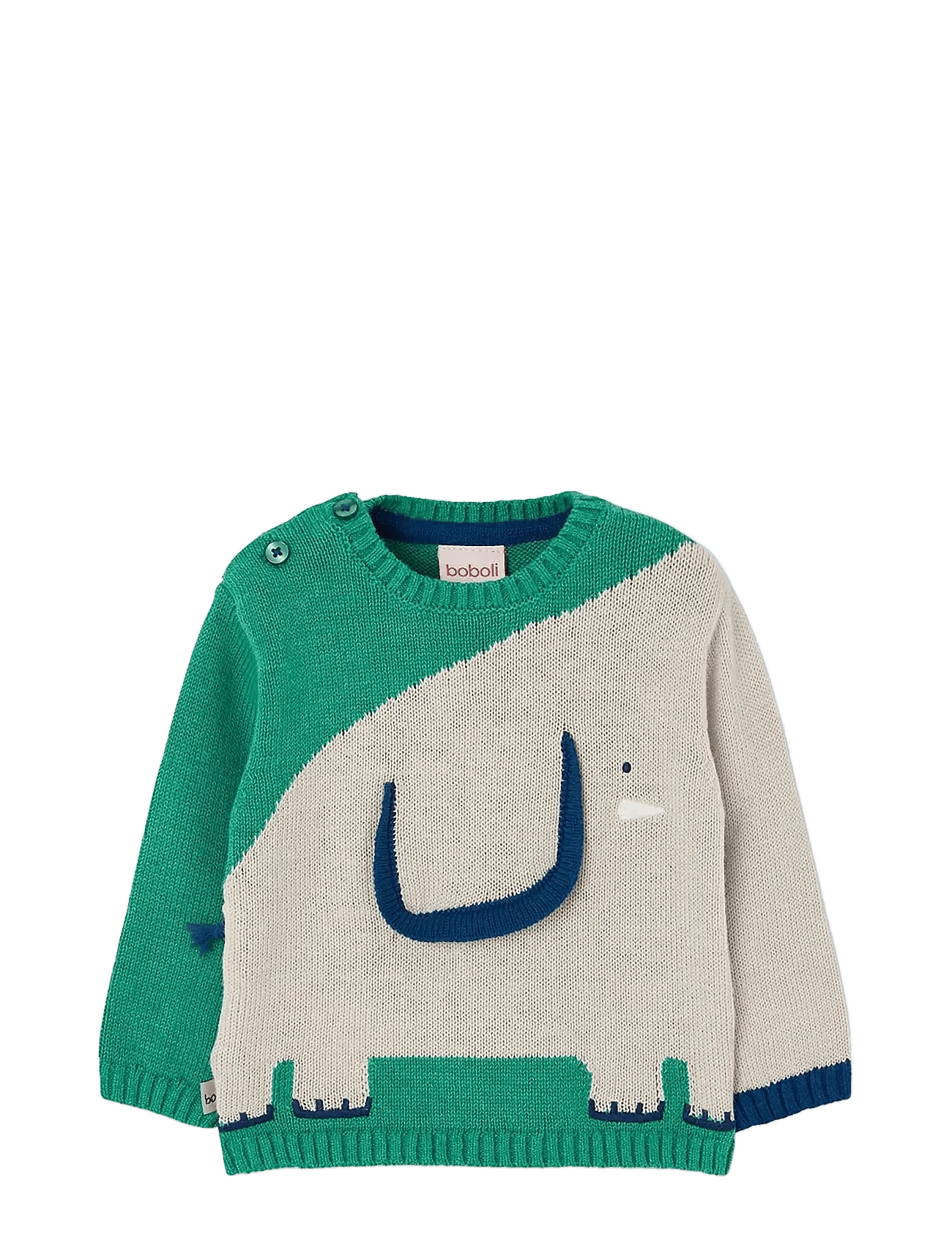 BOBOLI Knitwear Pullover For Baby Boy -Bci | Green | 92