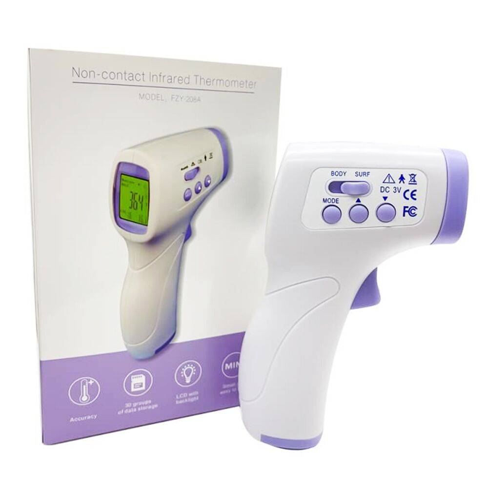 Handhållen beröringsfri infraröd termometer bärbar ir termometer lcd digital display snabb mått ir termometer