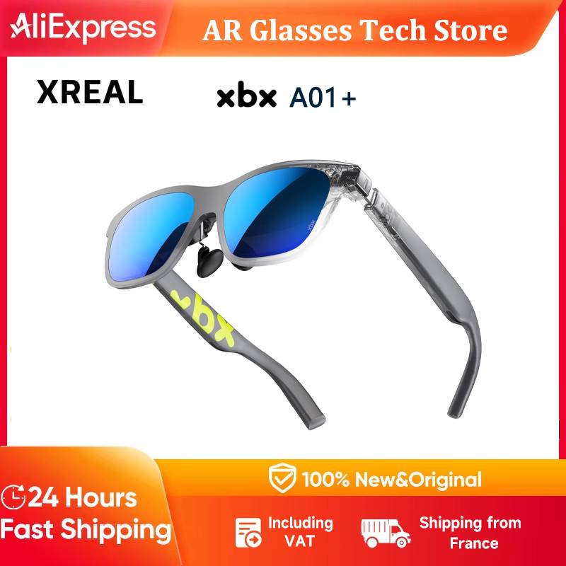 XREAL XBX A01/A01+ AR Glasses 62g Lightweight 147" HDR Virtual Display 1600 Nits 50° FOV USB-C for Phone PC Gaming