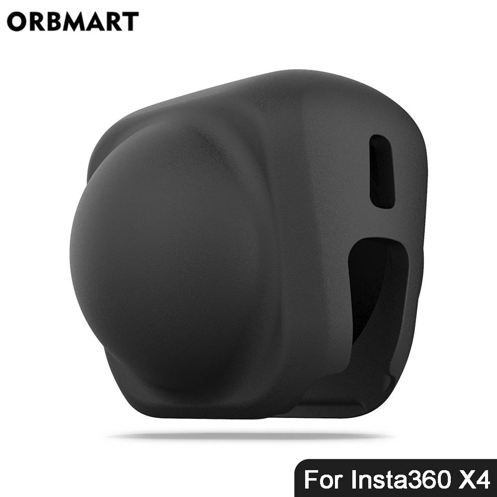 Silicone Lens Cap for Insta360 X5 X4 Lens Cover Dustproof Curved Protective Soft Film Protection for Insta 360 X4 X5 Accessories