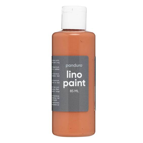 Panduro Lino Paint linoleumfärg – 85 ml terrakotta - Brun