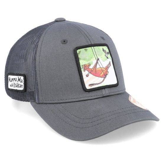 Mamma Mu & Kråkan - Grå trucker Keps - Kids Gungar Dark Grey Trucker @ Hatstore