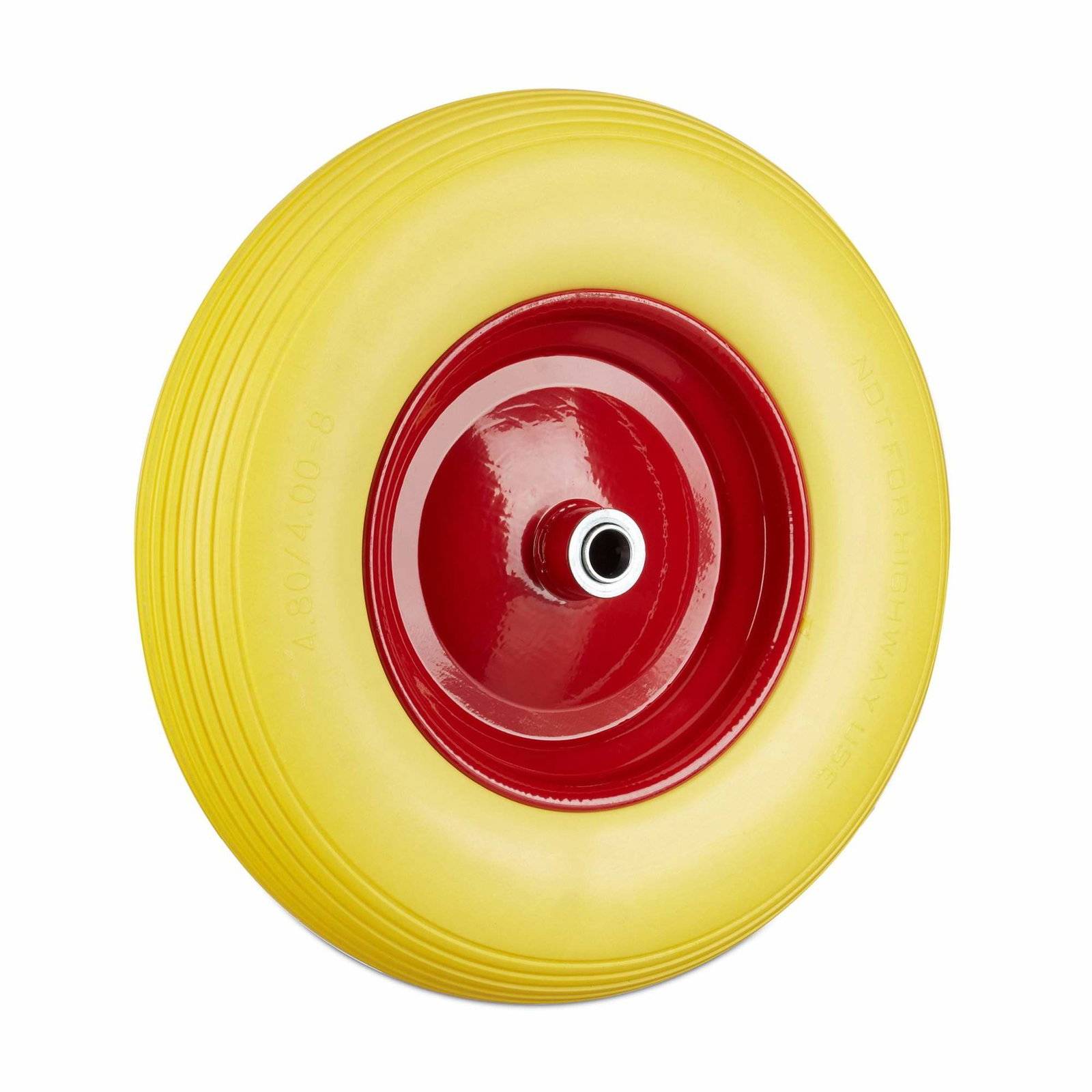 Hjul til trillebør 4,80 4,00-8 massiv gummi