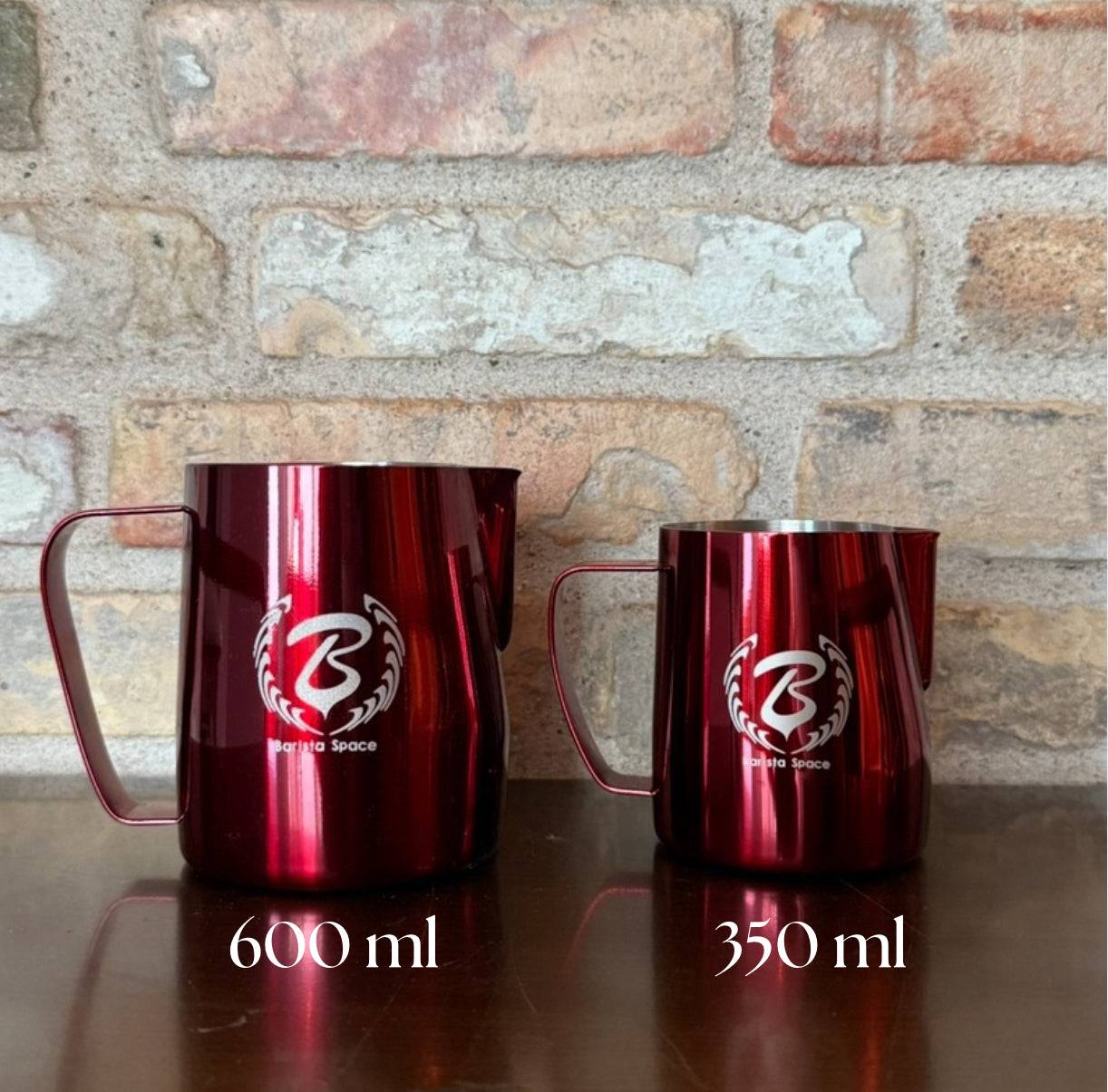 Barista Space Mælkekande – Metallic Rød – 350 ml / 600 ml - 600 ml