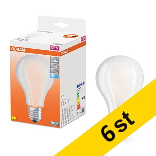 LED lampa E27 | A60 matt | 4000K | 24W (200W) [Osram] 6st