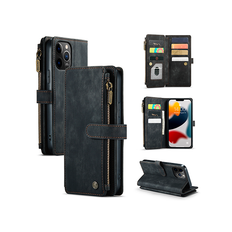 iPhone 11 Pro Max - CaseMe™ Multifunktionel Læder Etui / Pung - Sort