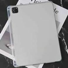 One-Piece Transparent Soft Case With Pen Slot, Lightweight And Removable, Simple/Classic TPU Tablet Protective Shell, Compatible With Apple IPad Mini1/2/3/Mini4/Mini5/Mini6/9.7/10.2/10.5/10.9/11/12.9/10 Generation/Air 11-In.(M2)-2024/Air 13-In.(M2)-2024/Pro 11-In.(M4)-2024/Pro 13-In.(M4)-2024, DIY-Friendly Clear Back Cover