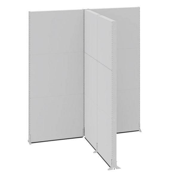 Skærmvæg Hans, kontor/industri, komplette moduler, LxBxH 2656 x 2131 x