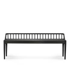 Ethnicraft - Spindle Bench - Black Oak - Alain Van Havre - Svart - Trä