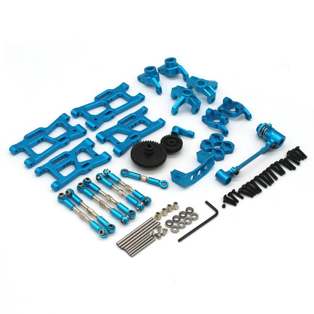 Uppgraderat metallset för Wltoys 144001 144010 144002 124017 124019 1/12 1/14 RC-bilar Modellreservdelar Tillbehör