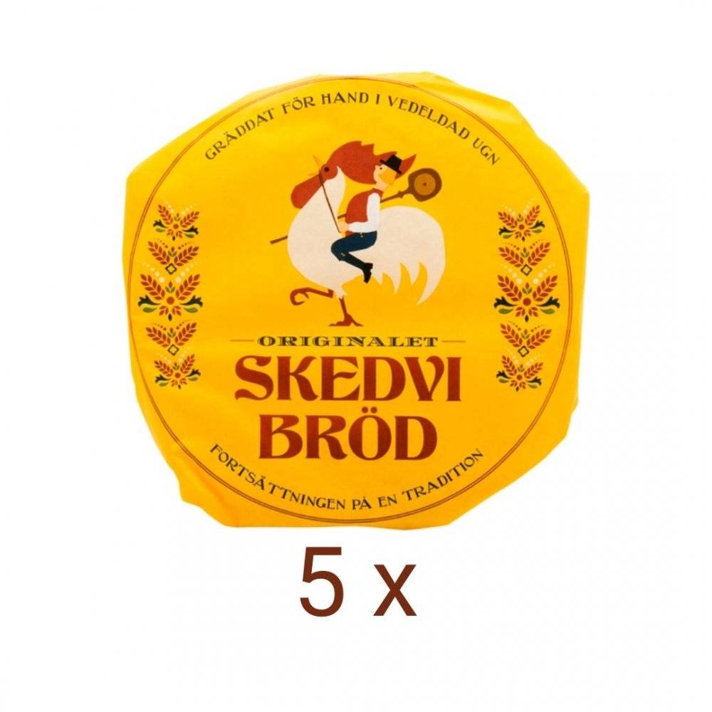 5 st Knäckebröd Original 470 g från Skedvi Bröd
