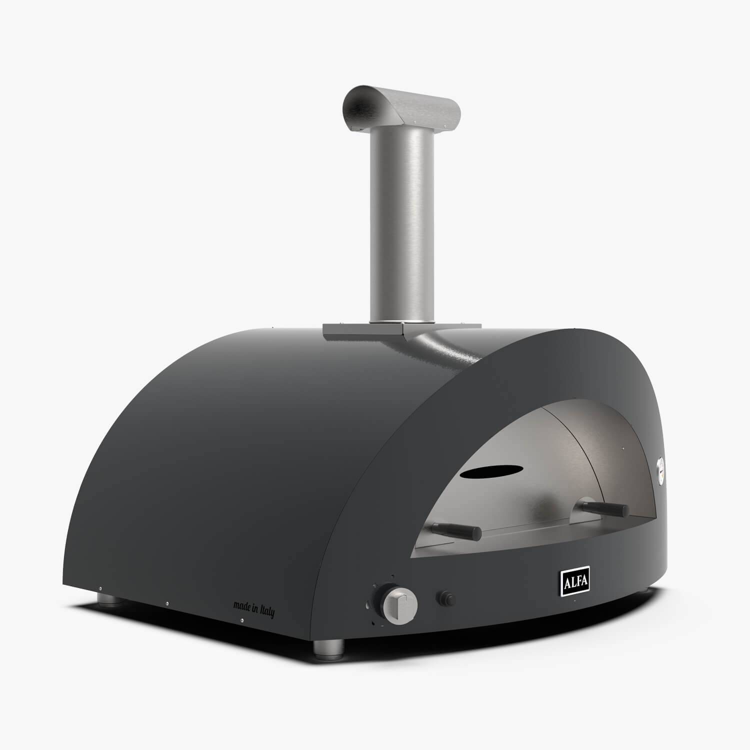 Alfa Forni Moderno 5 Pizze - Grå , Gas, Brænde