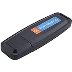 Swiixxer Uppladdningsbar U-disk USB-bärbar digital ljudinspelare mini diktafon inspelare aktiverad - svart