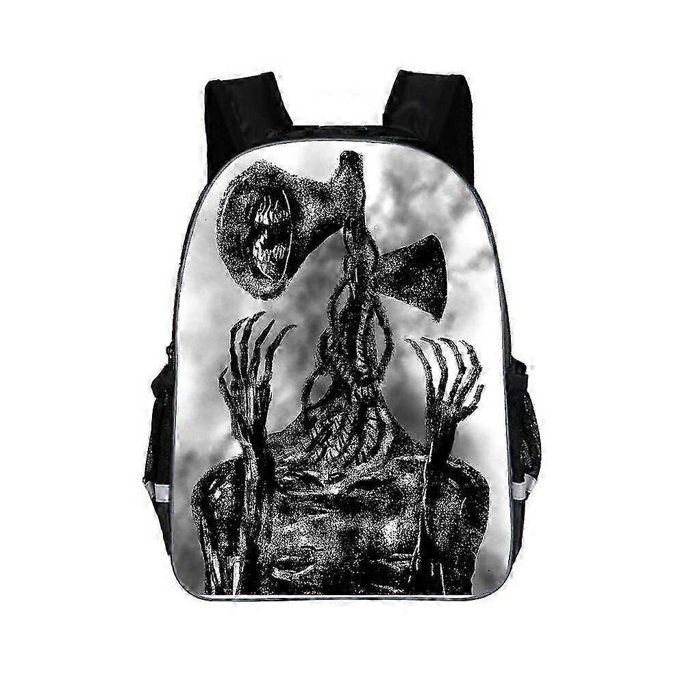 (16inch, backpack 4) Children Siren Head Backpack For Cartoons Printing Teenage Boys Waterproof School Bags Fashion Cute Kids Rucksack Unisex Mochila