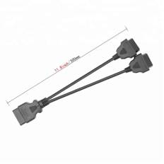 Dual Female Adapter Y OBD2 Konverterad Kabel 30cm