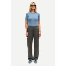 Samsøe Hoys Straight Pants 7331 Dam Raka Byxor Stl. L - Från Magasin - Beluga (L)