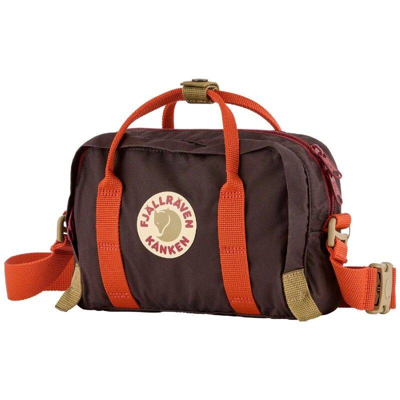 Fjällräven Kånken Koncept Crossbody - Axelväska Black Oak / Rowan Red Unik storlek
