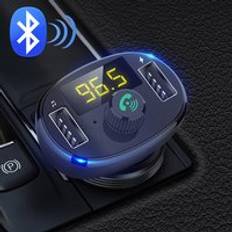 Bil mp3 fm modulator sändare bluetooth bil kit auto radio musikspelare trådlös bluetooth handsfree snabb usb snabbladdare