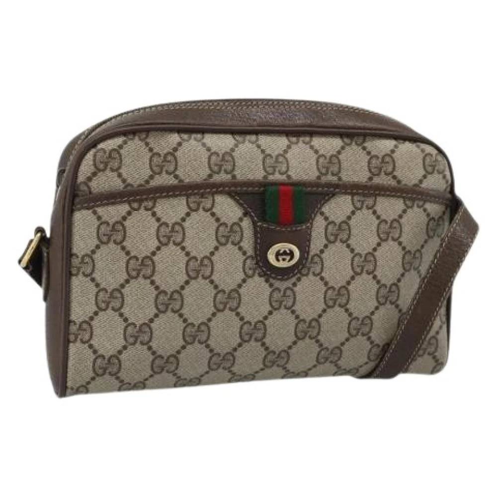 Gucci Vintage Pre-owned Vintage Skuldertaske - Vintage - Dame - Beige - ONE SIZE - Uld