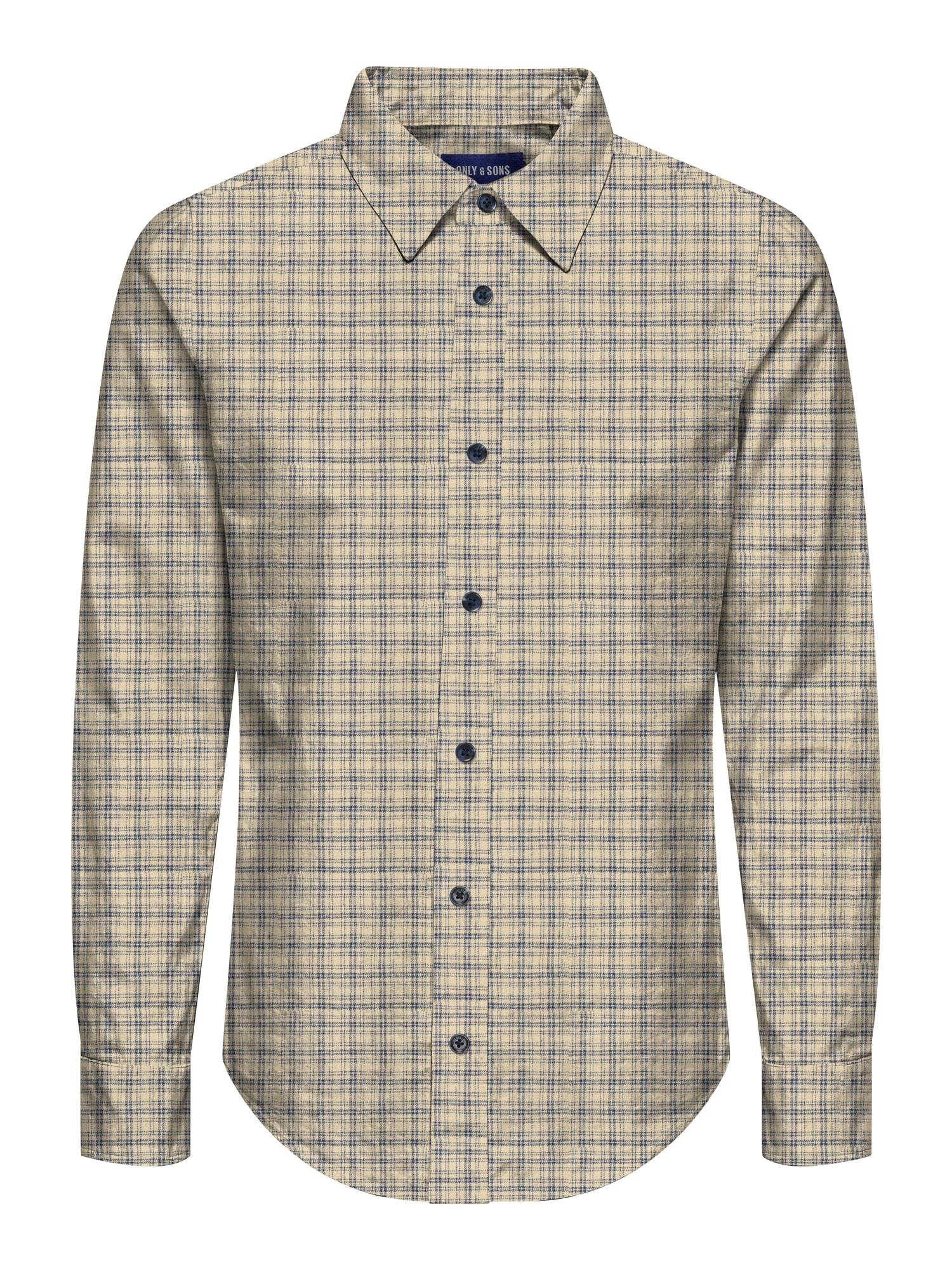 Only & Sons Junior Skjorte 'OSJGud Mund'  marin / taupe