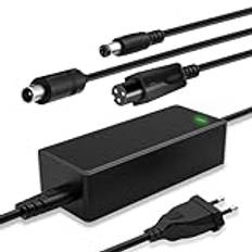 Mezelon Elektrisk skoterladdare, 42 V 2A Hoverboard-laddare, snabbladdning scooter Xiaomi m365, Pro, Pro 2, Mi 3, 1s, för Ninebot F40 F30 F20 ES1 ES2 ES4 ES3, batteriladdare 36 V