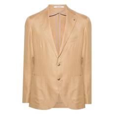 Tagliatore, Jacka, Herr, M, Linne, Enkelknäppt linnekavaj - beige (M)