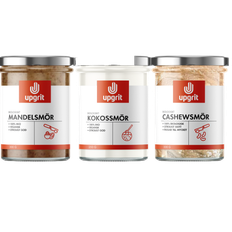 Smörtrissen - Upgrits ekologiska Mandel-, Kokos- och Cashewsmör