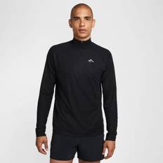 Nike Dri-FIT Trail Midlayer Half Zip Tröja Svart för Löpare - Perfekt för Utomhusbruk