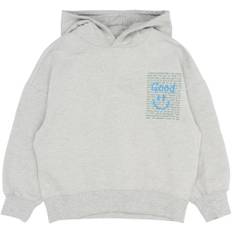 The New Tnpatrick OS Melange Hoodie Str 158-164 cm/13-14 år - Grå Hættetrøjer hos Magasin