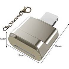 För iphone kortläsare micro sd tf kortläsare adapter för ios 13 ovan system extern otg minneskortläsare för iphone 12 11