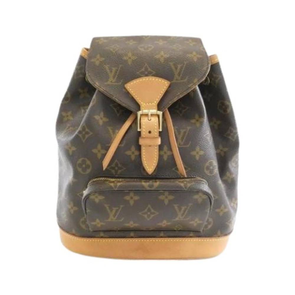 Louis Vuitton Vintage Pre-owned Montsouris MM Rygsæk - Vintage - Dame - Brun - ONE SIZE - Uld